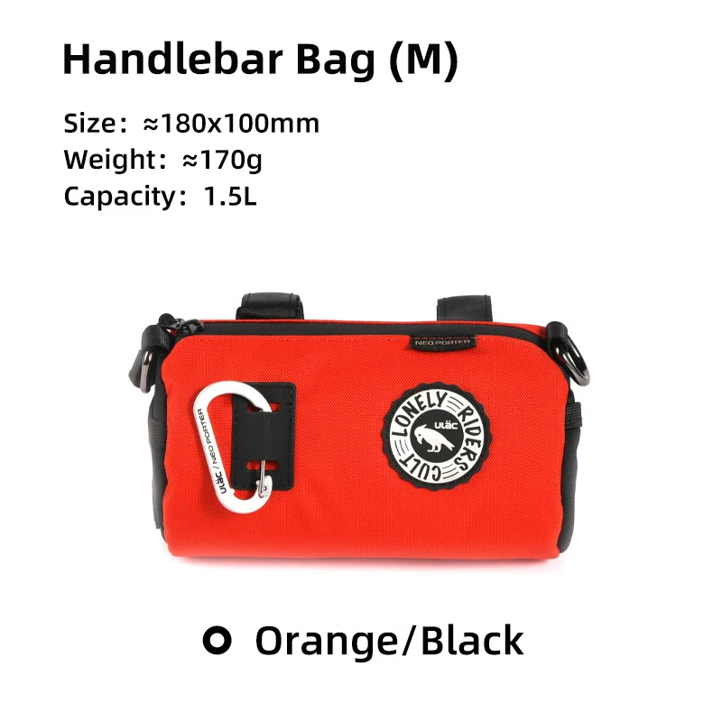 ULAC Neo Porter Cycling Accessories Pouch Waterproof Road Bike Bagpack Bicycle Handlebar Bag 1.1/1.5/2.7L MTB Front Tube Pannier image 3