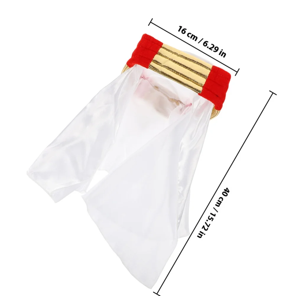 2 قطعة قبعة عربية للرجال نمط عمامة أغطية الرأس تأثيري مهرجان الحفلات أداء الدعامة ديكور ملحق فستان زي #3