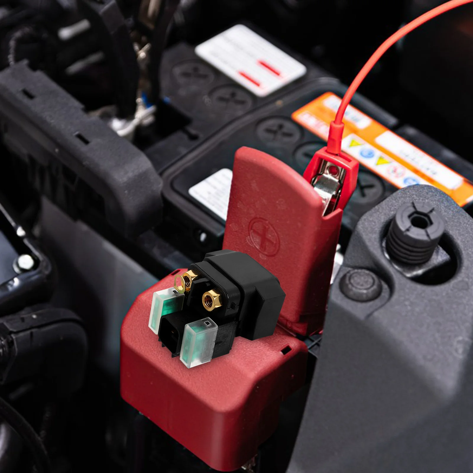 

Motorcycle Solenoid Relay High Durability Easy Installation Stable Current Output Replacement Relay Starter Motorcycle