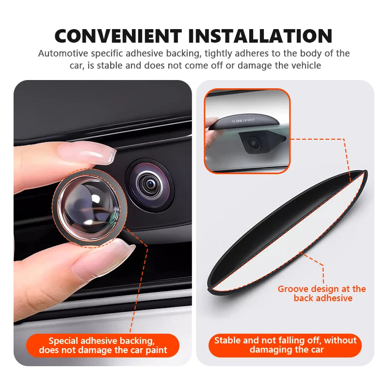 Car LOGO Camera Rain Cover ABS Rain-Proof Shade Cover For DS DS4S DS5 5LS DS3 DS4 DS9 E-Tense SPIRIT DS6 DS7 RUBIS