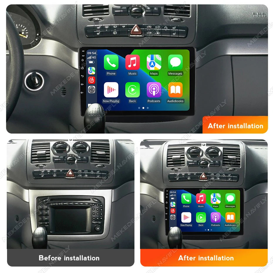 IPS Screen Car Radio For Mercedes Benz Vito W639 Viano W639 2003-2015 Carplay Central Multimedia Player Intelligent audio system