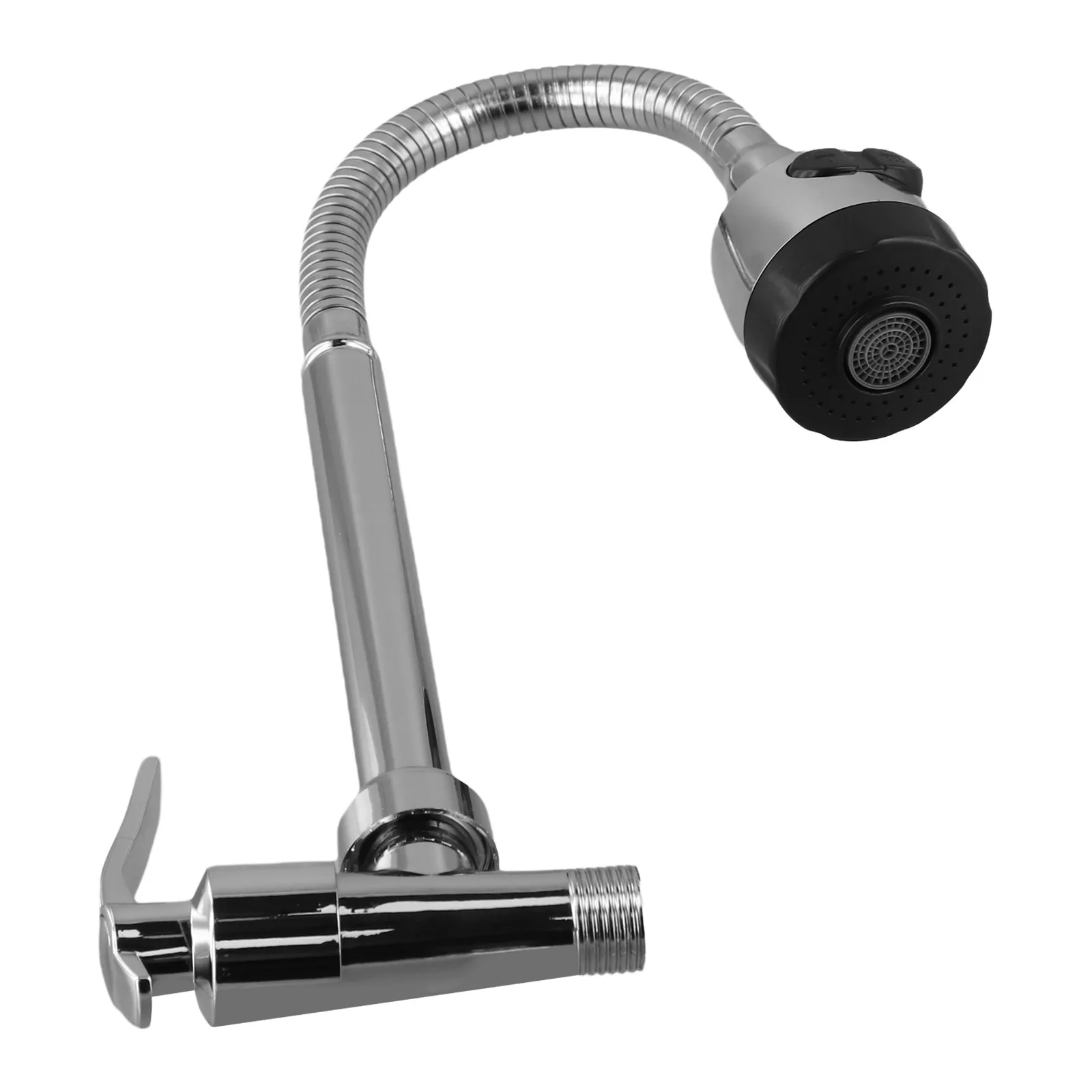 Torneira da cozinha montada na parede torneira da pia único frio flexível mop piscina única torneira fria torneiras de plástico bubbler banthroom peças