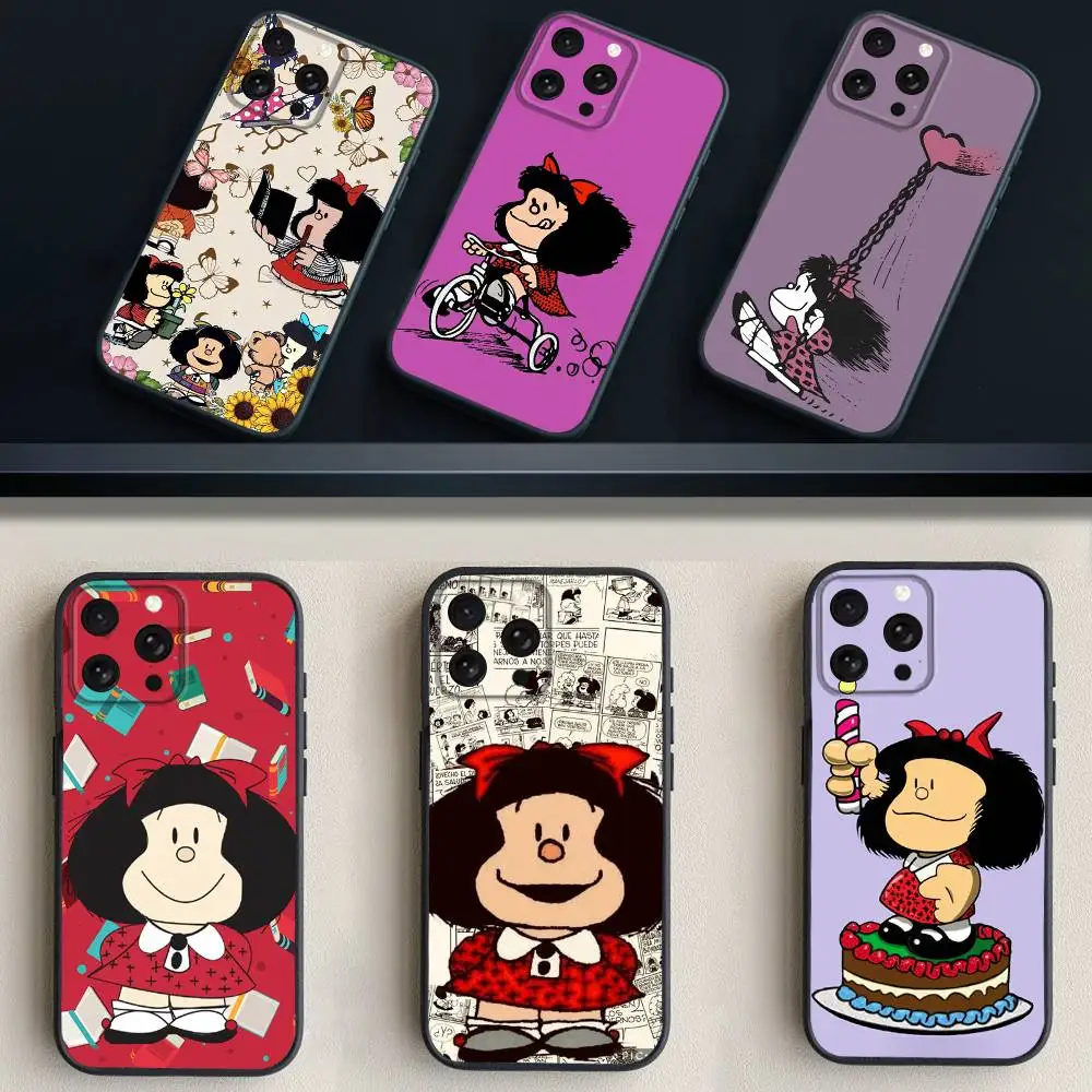 

Anime M-Mafalda-S Phone Case For iPhone 17,16,15,14,13,12,11 Plus,Pro Max,XS,X,XR,SE,Mini,8,7,Soft Silicone Black Cover