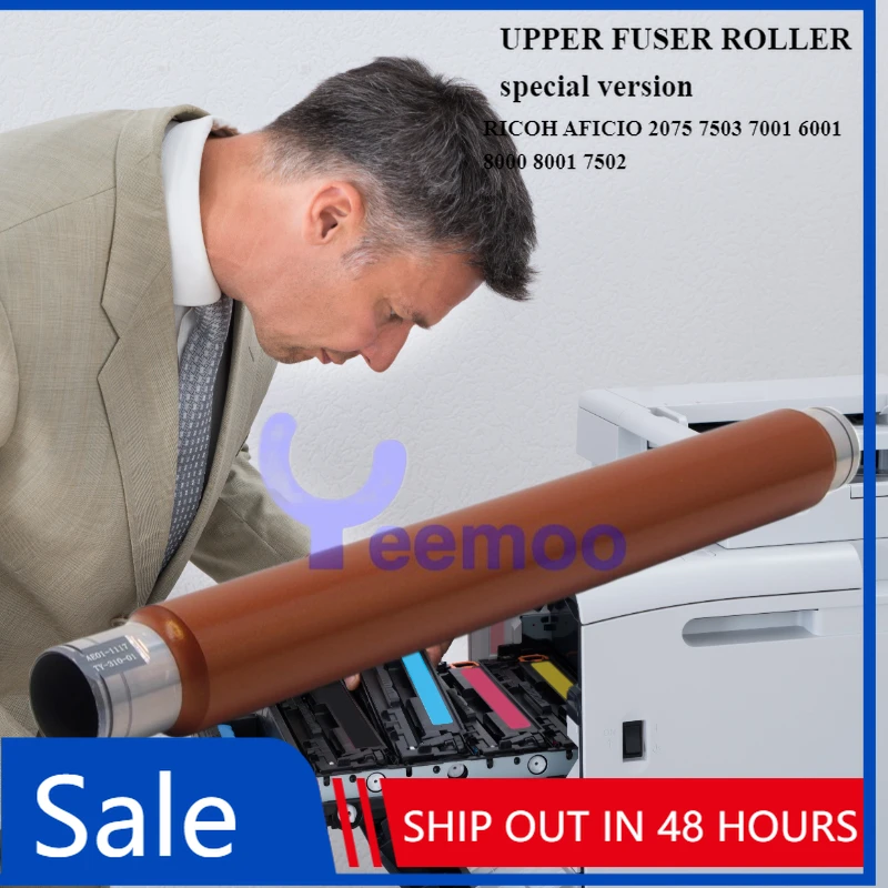 

СПЕЦИАЛЬНАЯ ВЕРСИЯ, верхний ролик фьюзера ROR RICOH AFICIO 2075 7503 7001 6001 8000 8001 7502, НОВЫЙ, совместимый