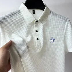 High Quality Summer Men Cool Polo Shirt New Short Sleeved Tops Polo T-shirt Polo Shirt Men's Fashion Casual Golf Clothing