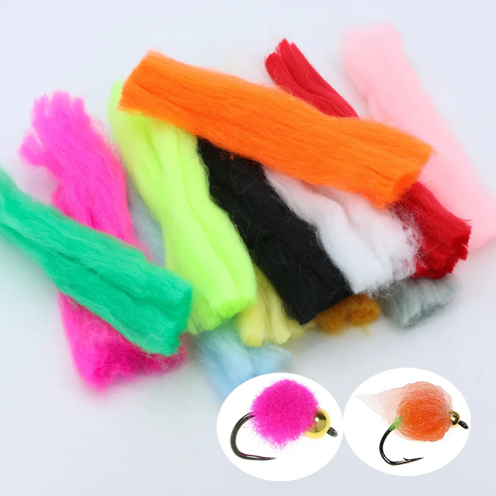 Paquete de 3/6 Unidades de Hilo de Huevo Sintético para Atado de Moscas, Material para Señuelos de Pesca de Salmón, Huevas, Glo Bug, Minnow, Trucha y Steelhead