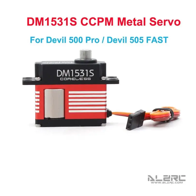 

ALZRC-RC DM1531S CCPM Full Size Digital Metal Servo With DM1531T Medium Digital Metal Locked Rudder Servo for ALZRC-RC Devil 500