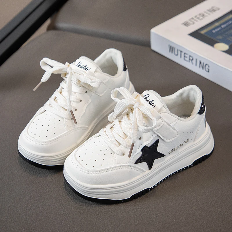 Children's Spring Sports Sneakers Stylish and Versatile White Sneakers Summer New Style Girls' Casual Running Student Shoes