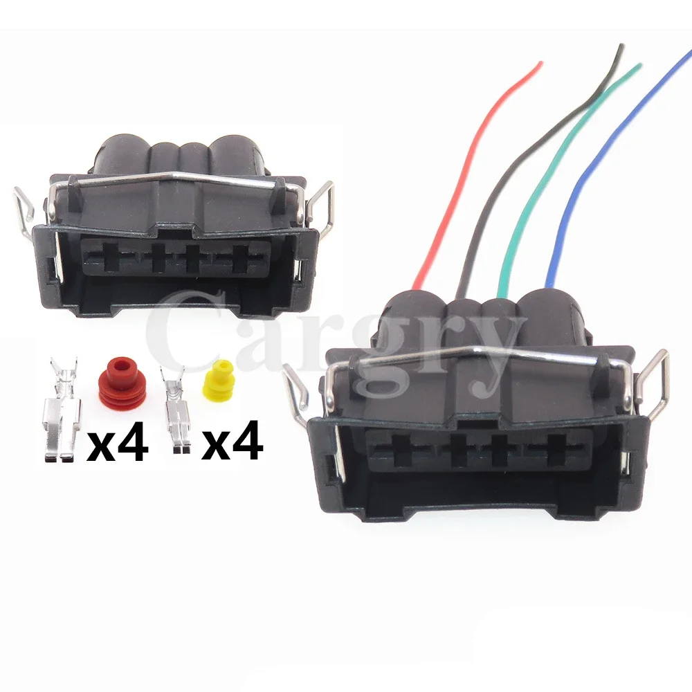 

1 Set 4P Car Large Power Adapter With Terminal 357906231 AC Assembly Automotive Wire Composite Connector Car Hybrid Socket