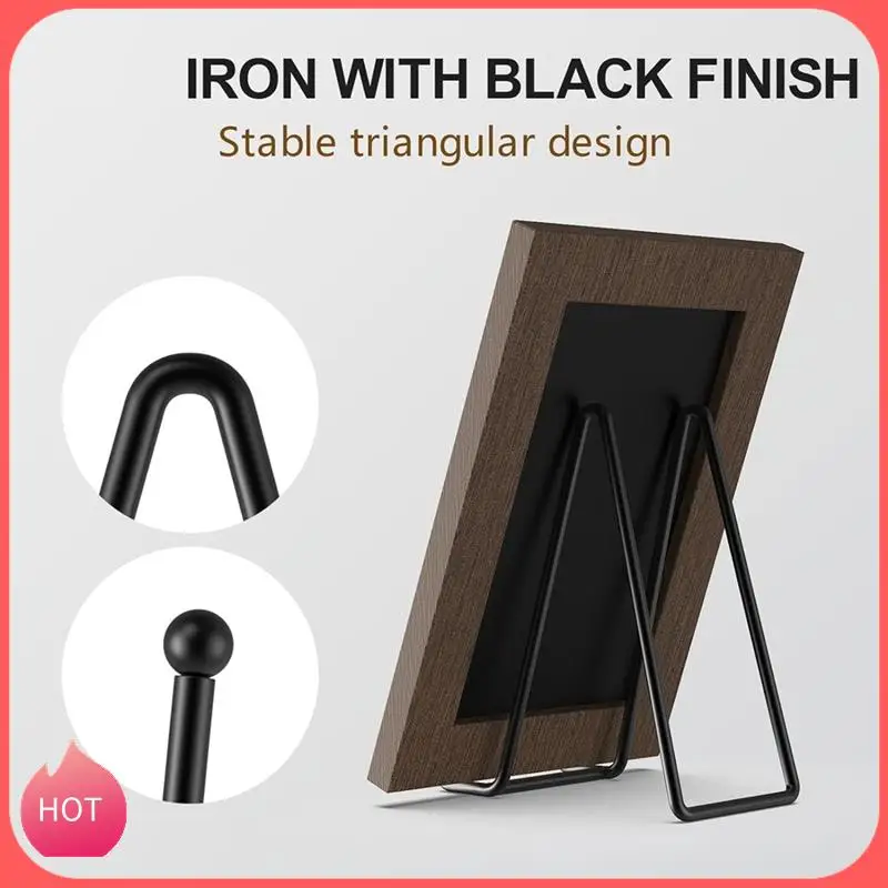 

HOT-3 Pack Large Plate Holder Display Stand-10 Inch Tall Plate Stands For Display-Metal Picture Frame Stand-Big Easel Stand