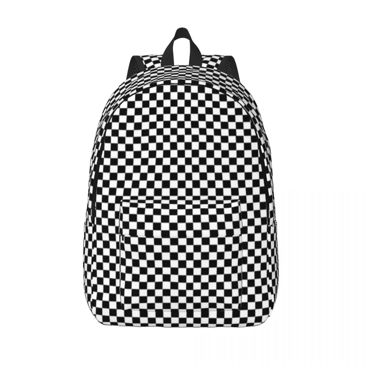 Geometryczna szachownica w kratkę fajny plecak prezent dla studentów biznes Daypack dla mężczyzn kobiet Laptop torby płócienne do podróży na zewnątrz