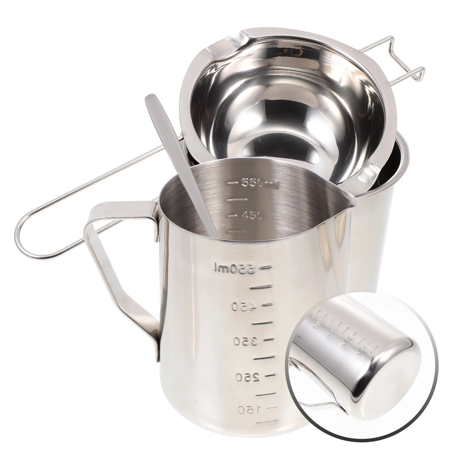 

Набор для изготовления ароматизированных свечей: премиальные материалы из нержавеющей стали, простые в использовании принадлежности для творчества, креативный набор для плавления воска и изготовления свечей.