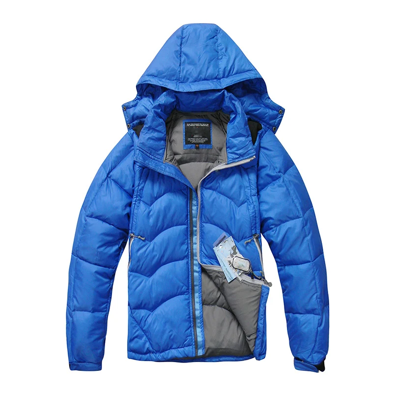 Hot Sale Men Duck Down Jacket Winter Down Coat Waterproof Hooded Down Jackets Winter Thick Warm Jacket Mens Jackets Outerwear