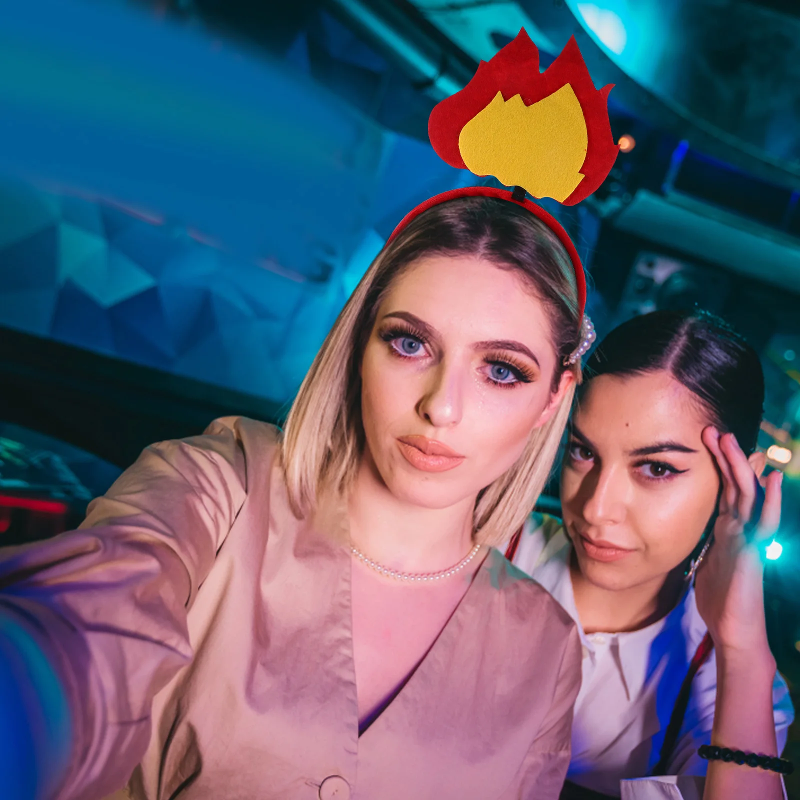 

2pcs Headband Felt Halloween Costume Hair Accessory Lightweight Reusable Party Cosplay Carnival Festival Wear For