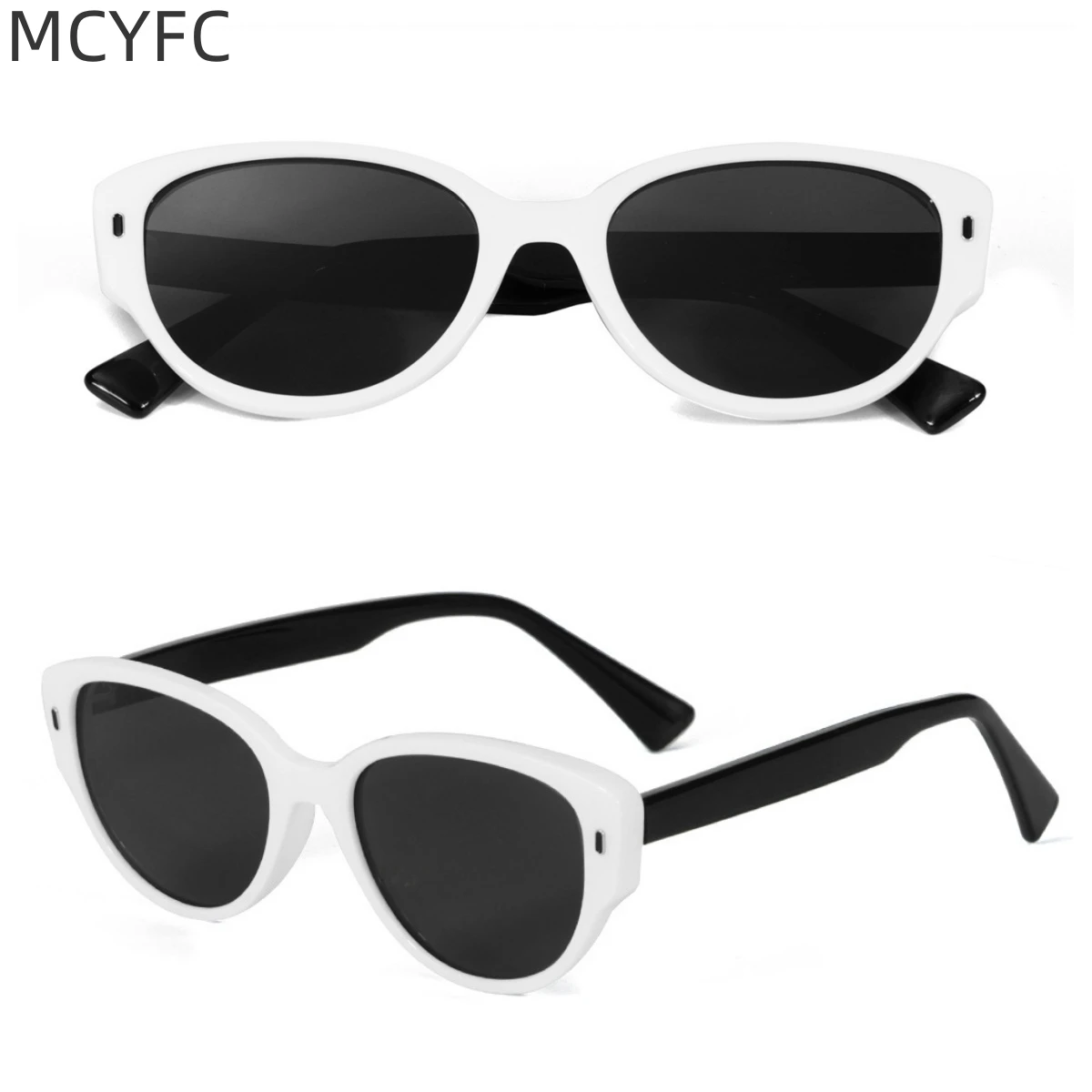 

MCYFC Polarized Light Sunglasses for Men and Women Oval Acetate+TR90 Custome UV400 Lens Fahsion Sun Glasses Sun Eyeglasses Mens