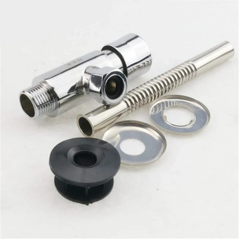 Durable Toilet Flushing Flaush Valve Zinc Alloy Toilet Water Tank Valve Bathroom Toilet Valve Hotel Hand Pressing Flushing Tool