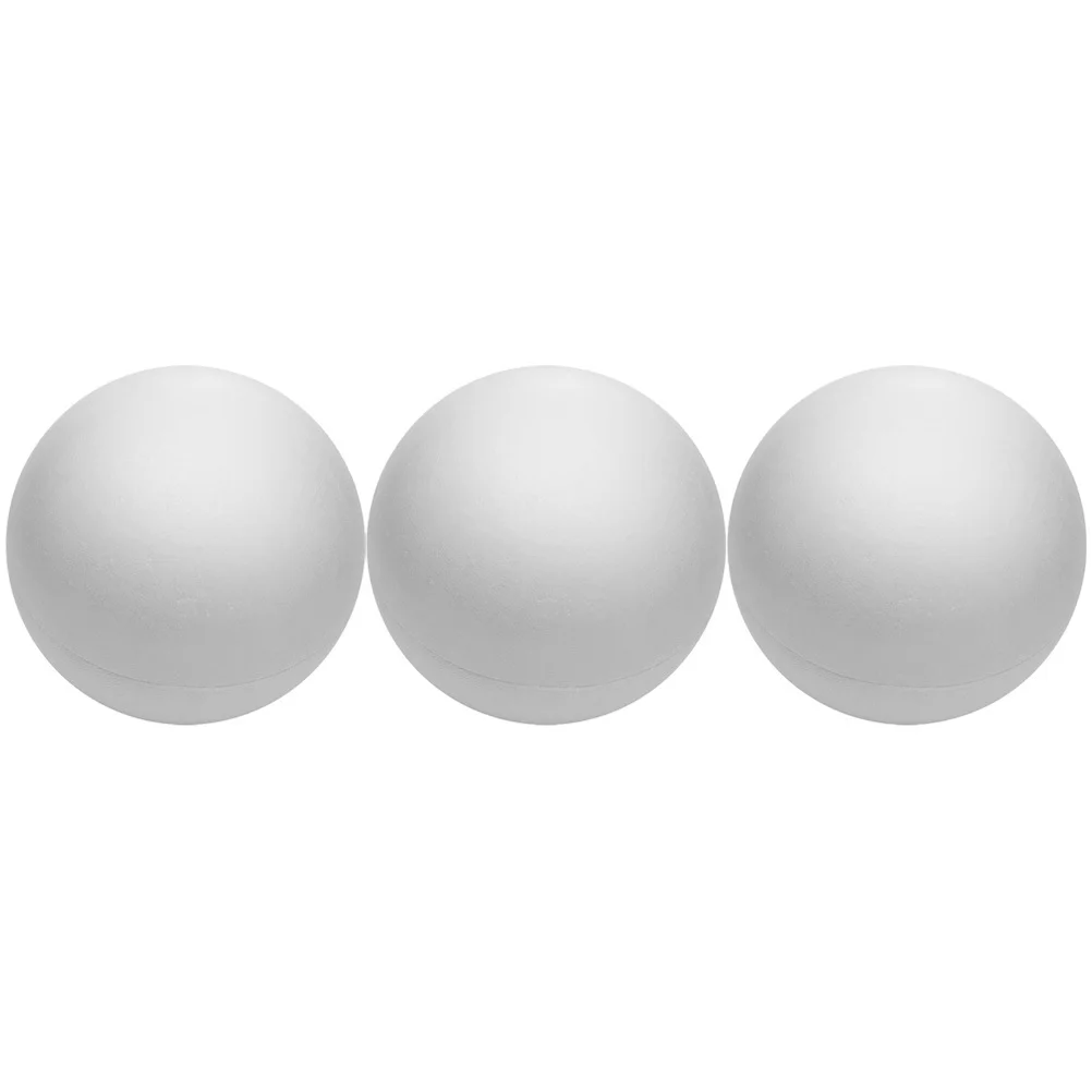 3 قطعة كرات رغوية مجوفة مستديرة لتقوم بها بنفسك كرات حرفية غير مطلية لحفلات الزفاف المفضلة زينة كرة رغوية حلية