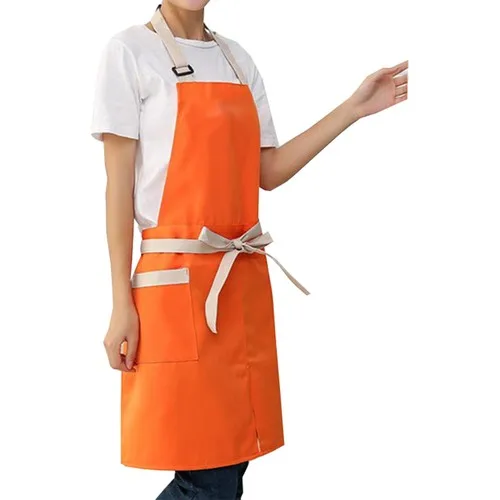 Medusa Forma Pendant Chef Barista Cook Barber Tattoo Waiter Apron Orange