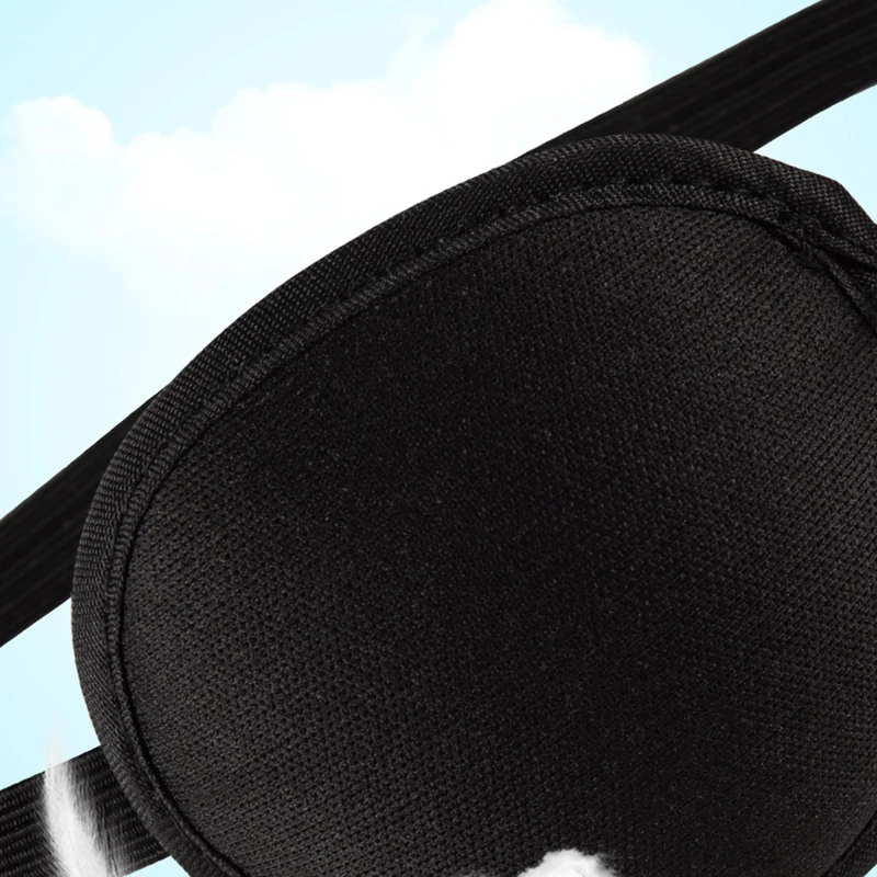 Unisex Waschbare Verstellbare Konkave Augenklappe Schwarz Einzelne Augenklappe Piraten-Augenklappe Einäugige Kinder-Piraten-Cosplay-Kostüm-Augenklappe – Detail 14