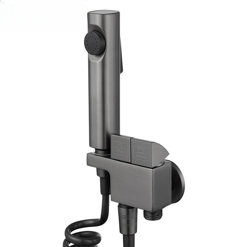 

Gun gray piano key toilet spray gun toilet flush one in two out pressurized spray gun toilet flusher