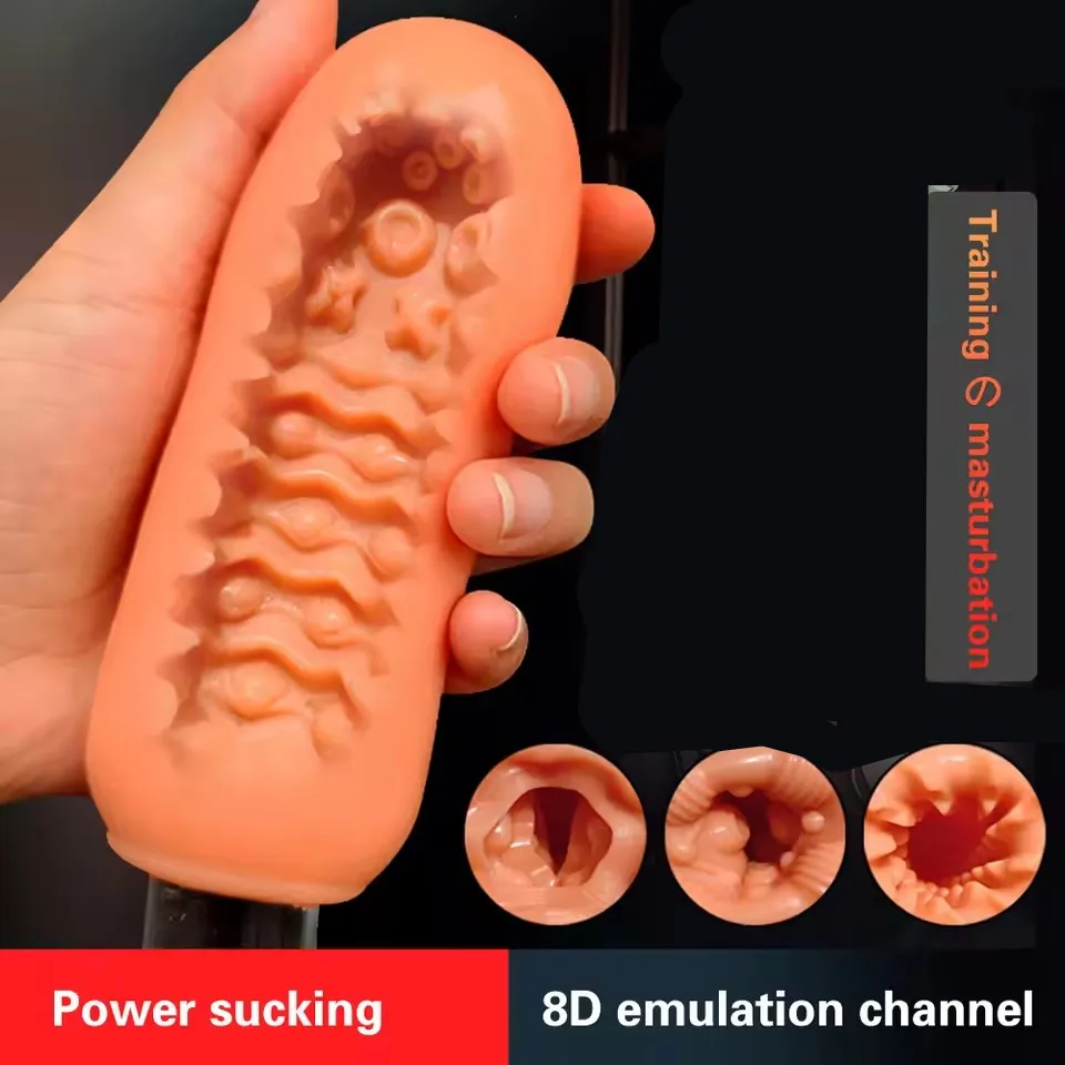 Male Masturbator Cup Sex Toy for Men Soft TPE Cock Training Sex Shop Glans Trainer Penis Sleeve Delay Exercise 18 Adult Products