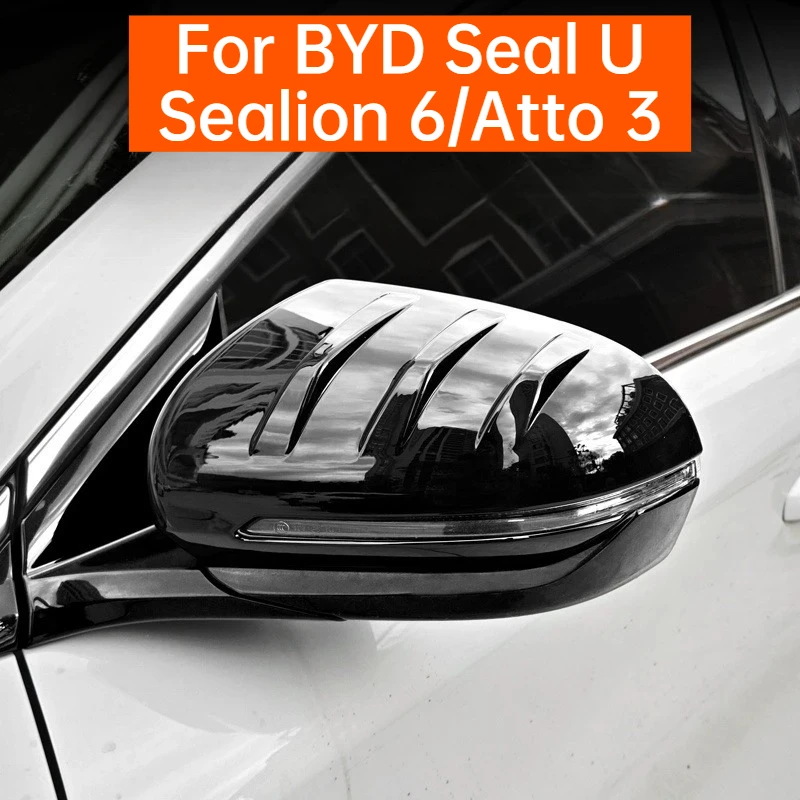 For BYD Seal U Sealion 6 Song Plus DM-i Atto 3 Yuan Plus Side Mirror Shell Anti-Collision Protective Cover Exterior Styling Part