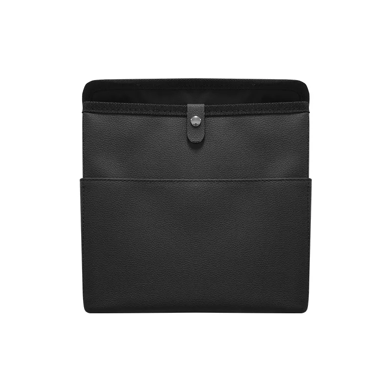 Car Trash Bin Leather Auto Front Passenger Seat Hanging Garbage Storage Organizer Seat Back Phone Tissue Pockets Accessories view 4
