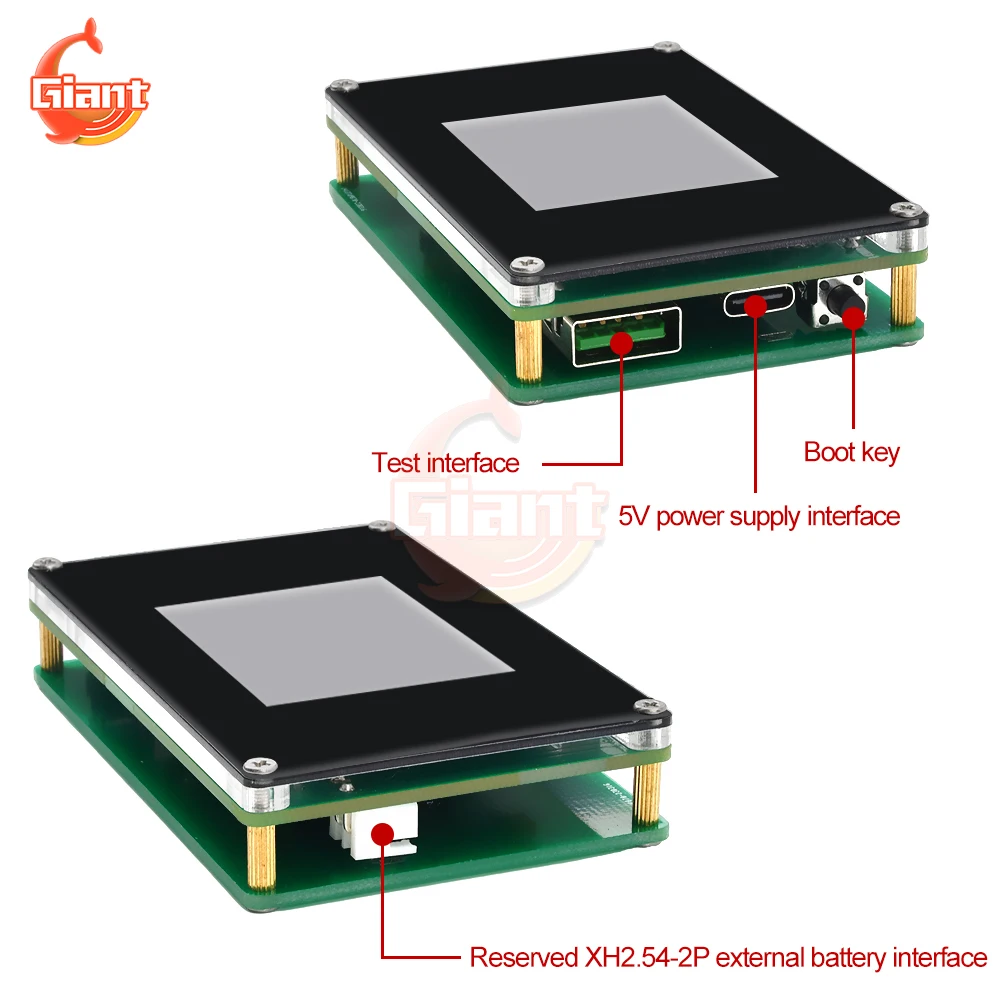 TS235 DC5V Voltímetro Digital Automático Tensão Testador De Resistência Interna AC 4 fios Bateria De Lítio Testador De Resistência Interna