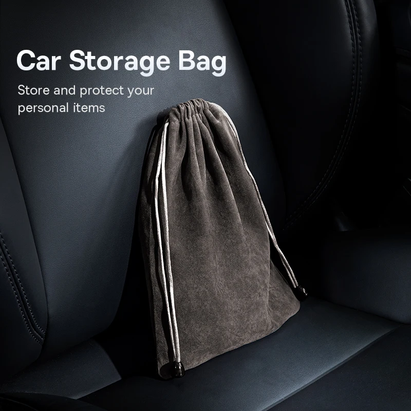 Baseus Portable Car Storage Bag for Stowing Tidying Phone Pouch Power Bank Phone Cable Inflator Pump Car Interior Accessories