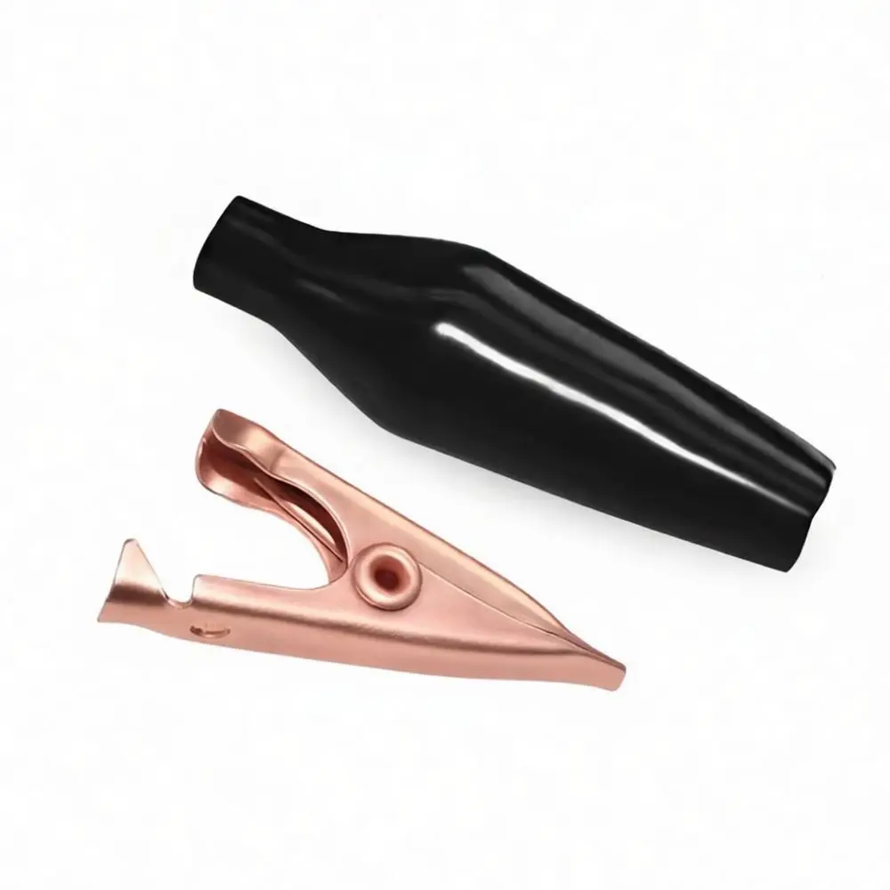 High Quality Copper Crocodile Clip Set Electrical Testing Leads For Circuit Debugging With Multicolor Protective Cover