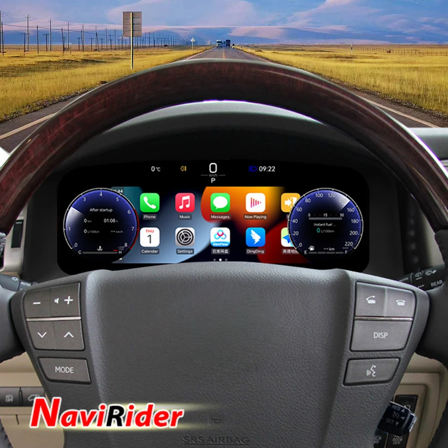 Instrument Cluster For Lexus LX570 2007-2015 Virtual Cockpit Digital Dashboard Panel Speedometer Car Interior Upgrade Tachometer