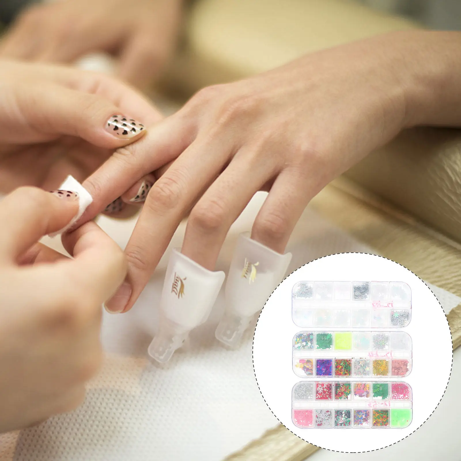 

3 Boxes Premium Nail Sequins Wide Application Shiny Nail Art Accessories for Wedding Party Christmas Birthday DIY Manicure