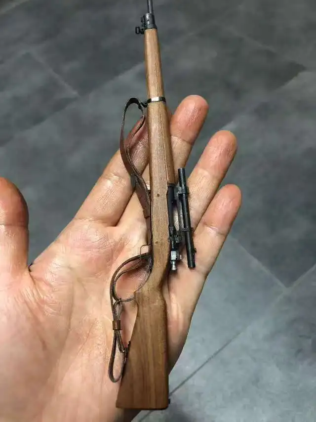 Rifle Springfield M1903 del ejército de EE. UU. hecho a mano de la Segunda Guerra Mundial, escala 1/6, Metal, madera, hecho a mano, desmontable para figura de acción de 12 ", regalo para hombres y niños
