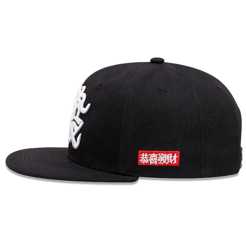 Modna haftowana czapka z daszkiem dla mężczyzn kobiety lato na zewnątrz oddychająca czapka typu snapback unisex Snapback Hip Hop czapki typu Trucker