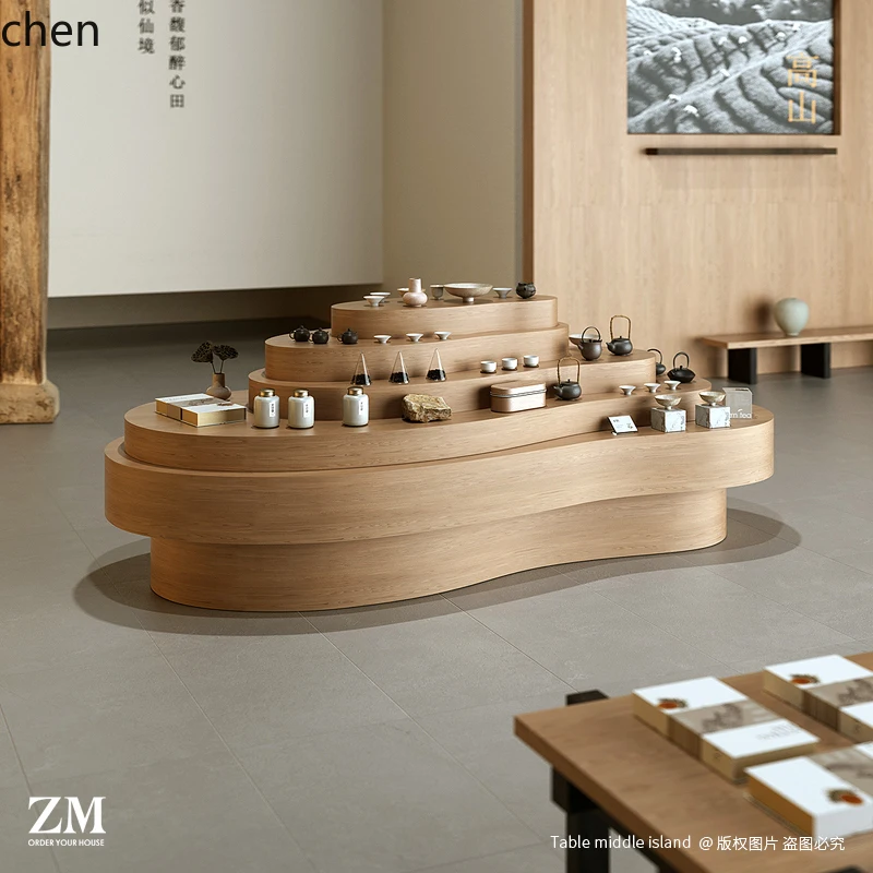 

LXC Multi-storey Nakajima Terrace Tea Room Display Cabinet Cafe Tourism Commodity Display Water Station