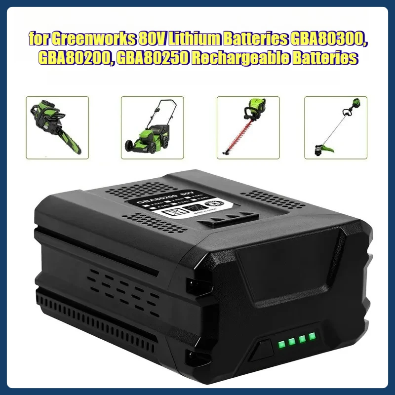 

Replace for Greenworks 80V Lithium Batteries GBA80300, GBA80200, GBA80250 Rechargeable Batteries
