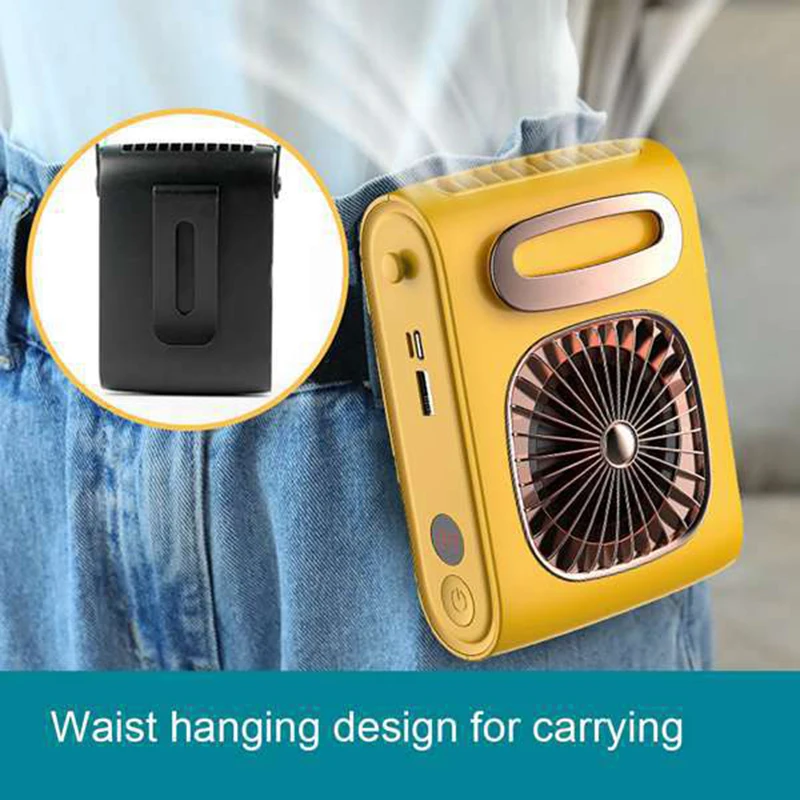 Beutyone 10000MA แบบพกพาพัดลม USB เครื่องปรับอากาศคอ Mini พัดลมไอเสียพัดลมกลางแจ้งกีฬาเครื่องปรับอากาศ