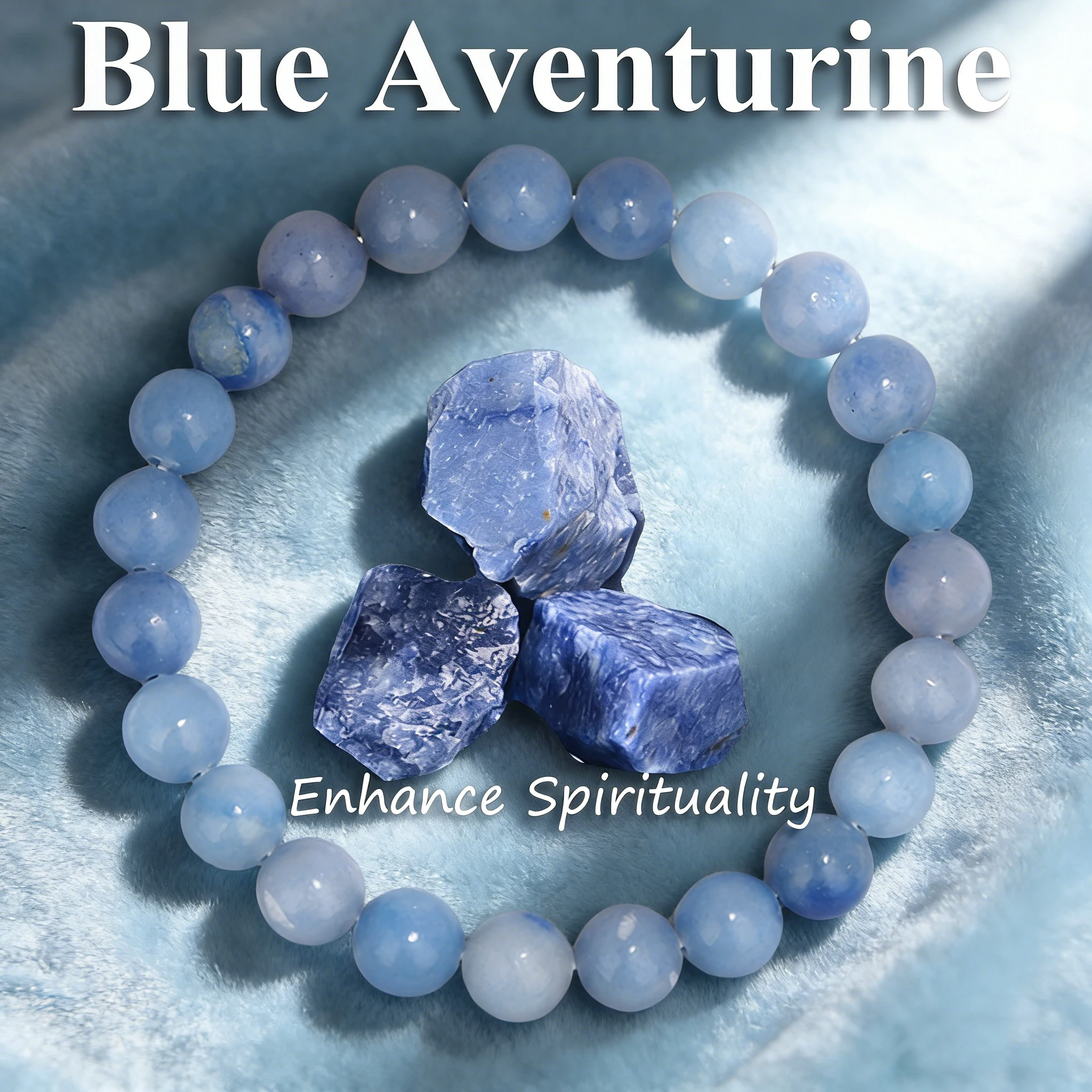 

Handmade Chakra Blue Aventurine Bracelet 6mm 8mm 10mm Natural Stone Beaded Healing Reiki Vitality Charm Jewelry for Women Men