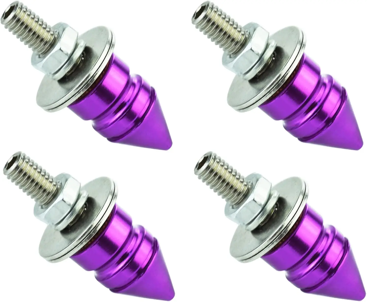 

4pcs Purple Anti-Theft License Plate Bolts for Car Motorcycle Truck, Decorative Screws Kit