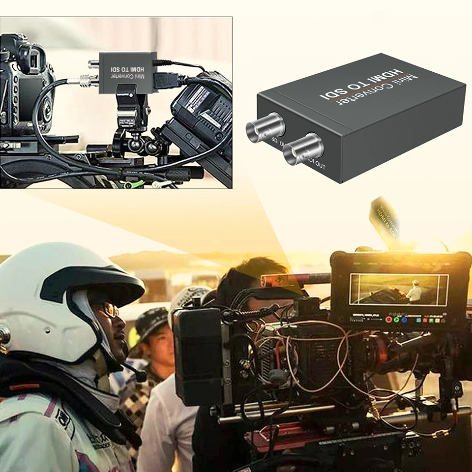 Convertisseur vidéo SD-SDI HD 3G HDMI vers adaptateur SDI avec détection automatique du format audio adapté aux appareils photo