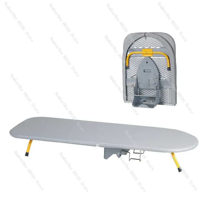 Desktop Foldable Ironing Board High Temperature Resistant for Home Clothes Ironing with Storage Rack