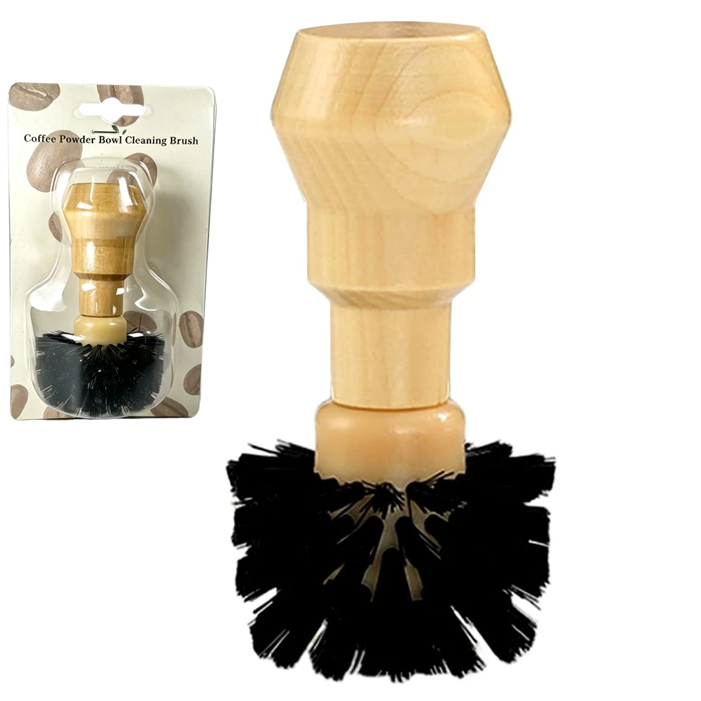 Coffee Brush Cleaner 58mm 51mm Wood Portafilter Basket Cleaning Barista Dusting Tools Espresso Machine Accessories Cafe Goods