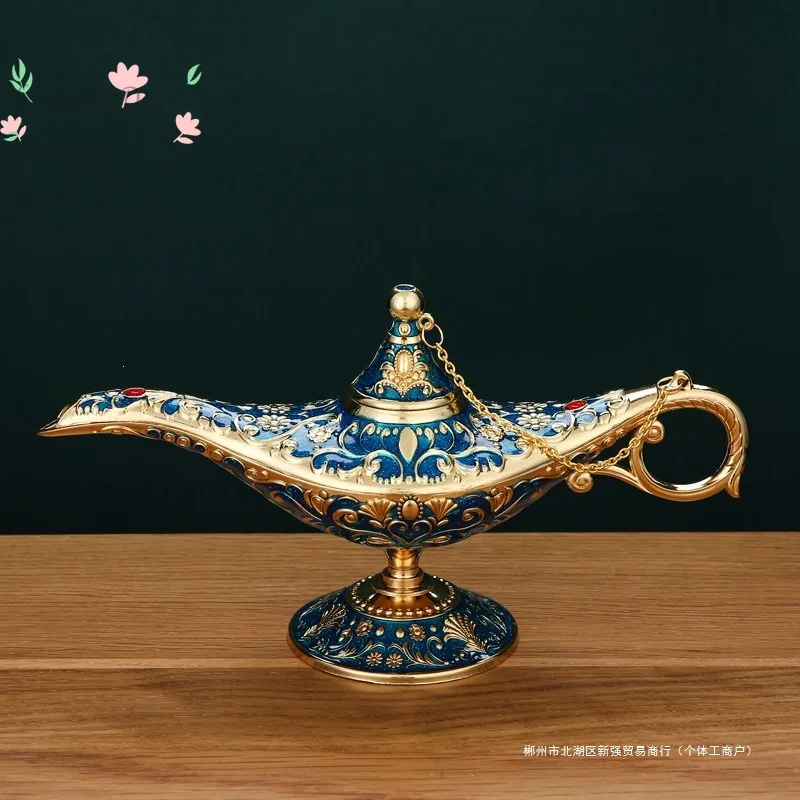 

Aladdin's lamp - vintage southeast asian style home decor - luxury creative study room wishing lamp