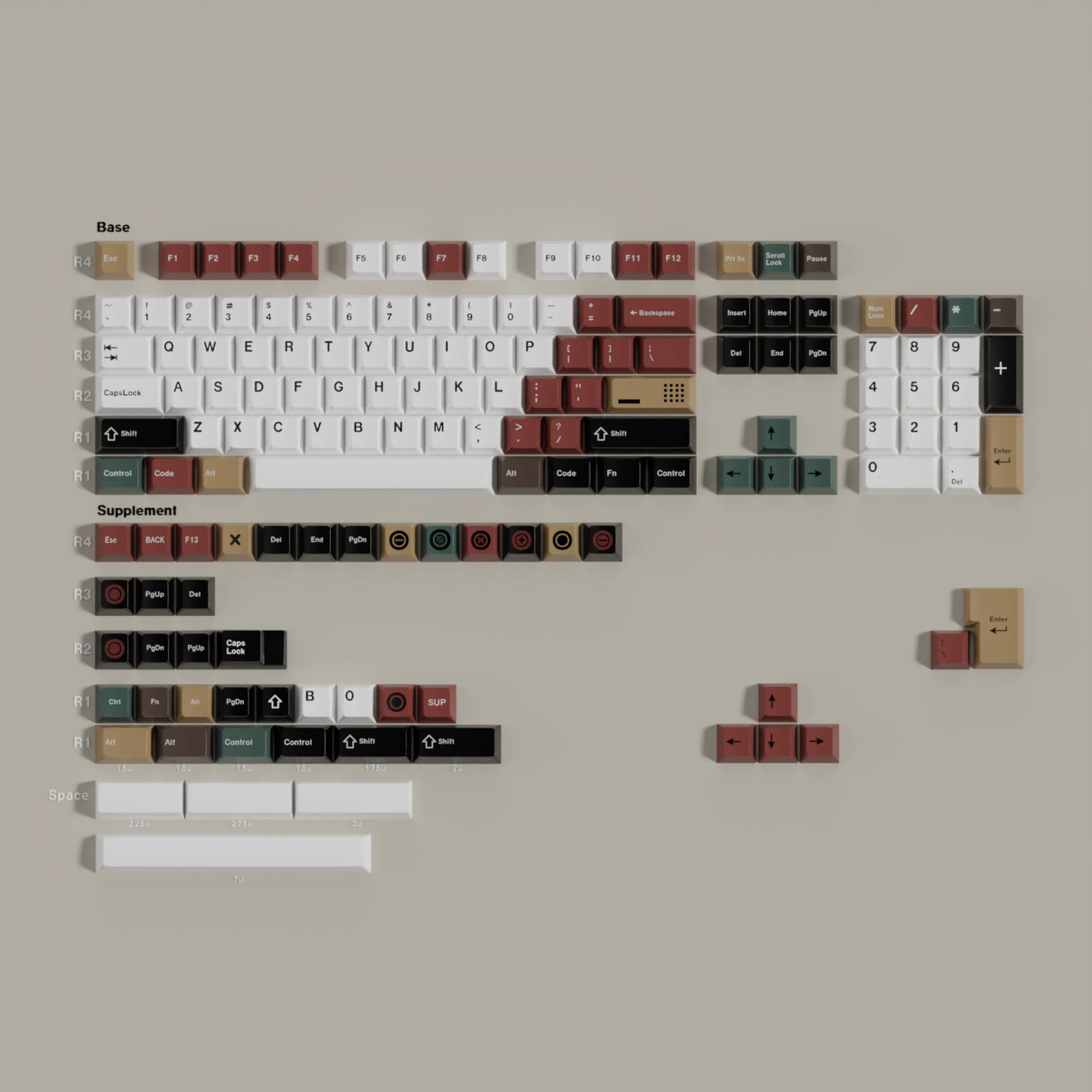 GMK-teclas clon con luces mezcladas, teclas de sublimación de tinte PBT, inglés, coreano, árabe, Teclado mecánico para juegos, GMK67, NJ68