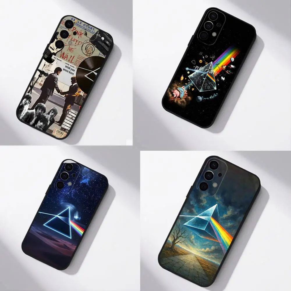 Funda de teléfono con diseño de la banda COOL P-Pink Floyd para Samsung S26,S25,S24,S21,S22,S23,S30,Ultra,S20,Plus,Fe,Lite,5G, color negro