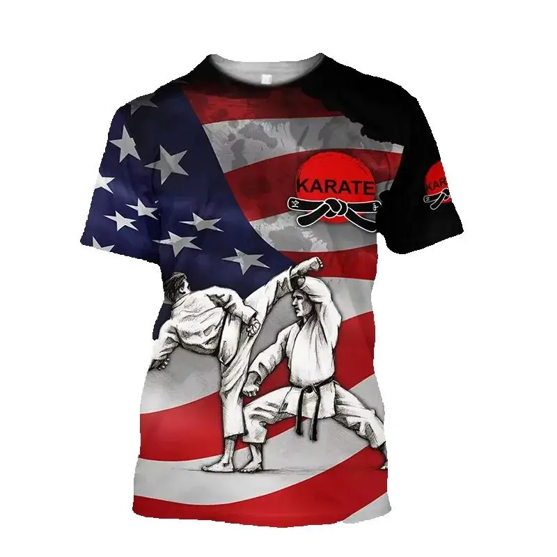 

Мужская футболка, одежда, женские футболки с 3D принтом, тхэквондо, летние детские футболки с круглым вырезом, повседневный милый топ для мальчиков и девочек, детские футболки, топ