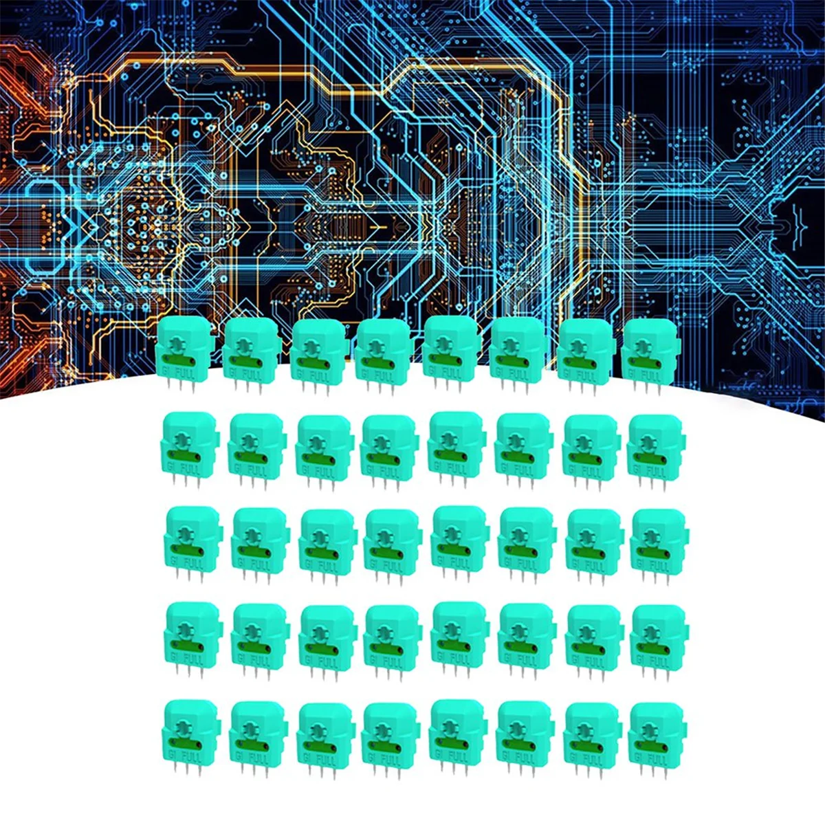 

40 шт., модуль датчика потенциометра джойстика Холла для игрового контроллера PS4, резистор оси джойстика Холла, мини-переключатель B, хит продаж