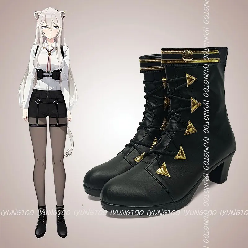 Hololive Shishiro Botan Anime Characters Shoe Cosplay Shoes Boots Party Costume Prop