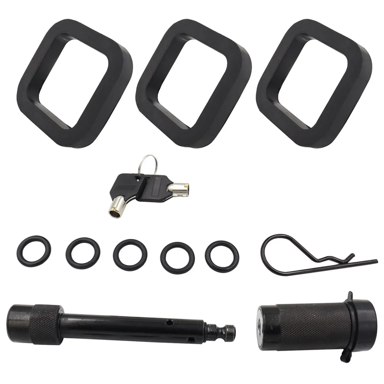 

5/8 Inches Trailer Hitch Locks Kit Premium Material Universal ,Black Durable
