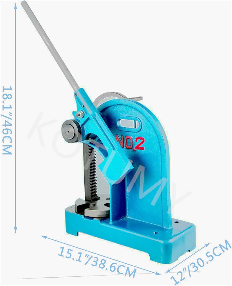 Manual Arbor Press 2 Ton Ratchet Leverage Arbor Press With Handwheel For Riveting Punching Holes Metal Arbor Press Tools